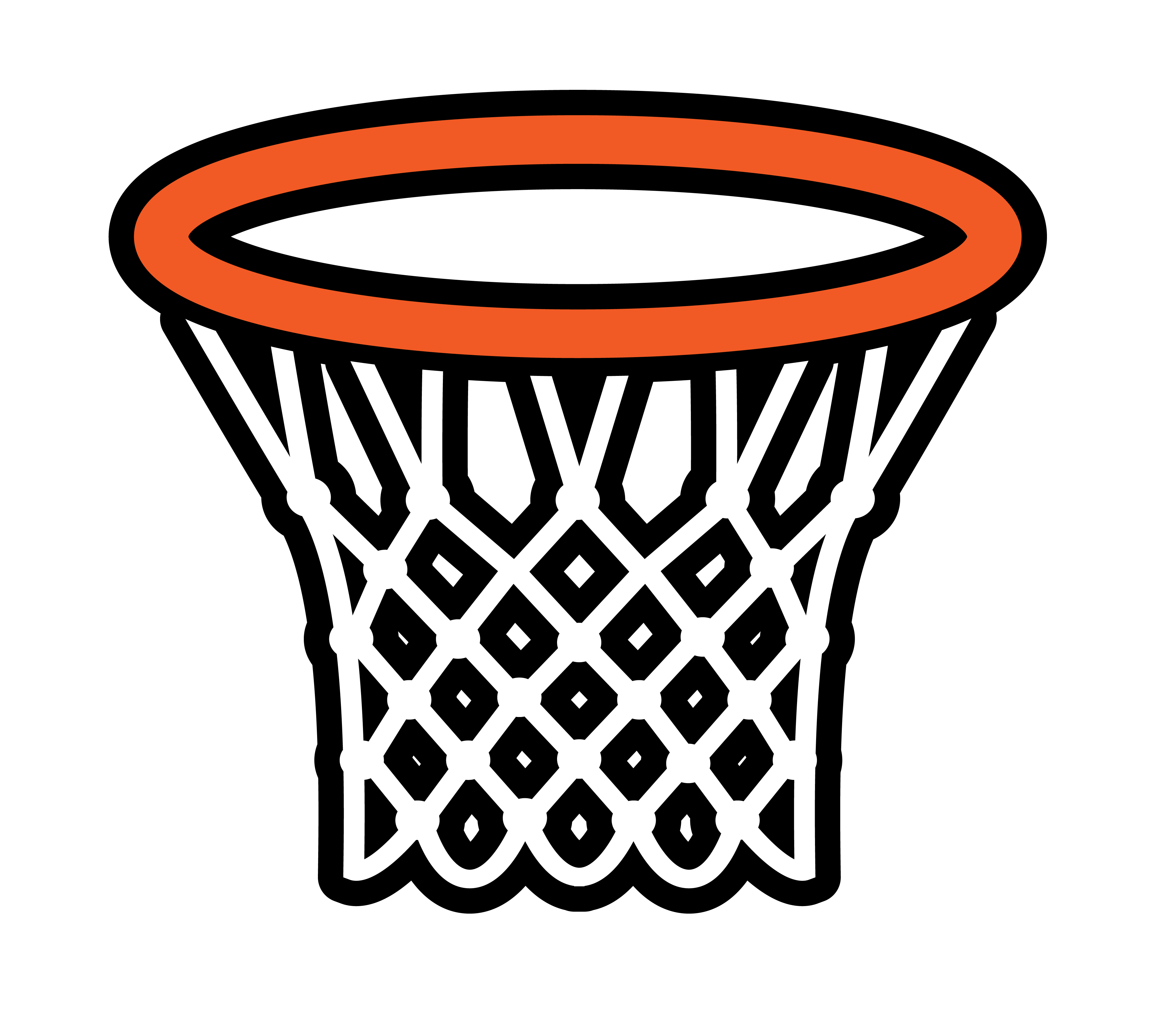 Basketball goal icon